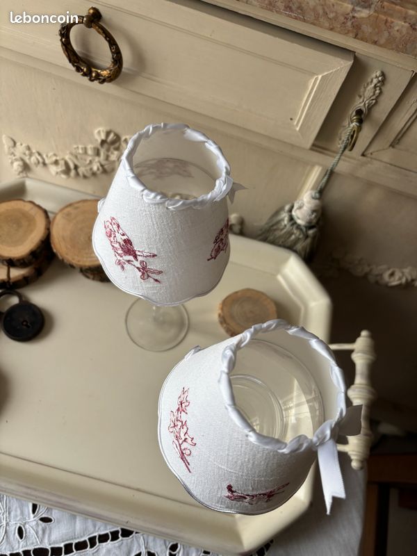 Lot De 2 Taies D'oreiller Pottery Barn, 18x18, Crème, Broderie Oiseau Sur Branche