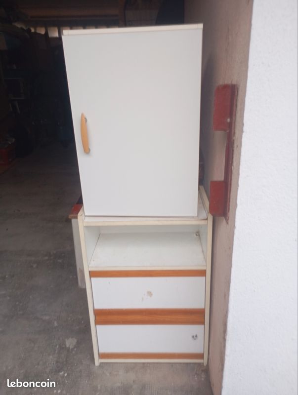 Lot de 2 petits meubles cuisine ou Salle de bain (image 1)