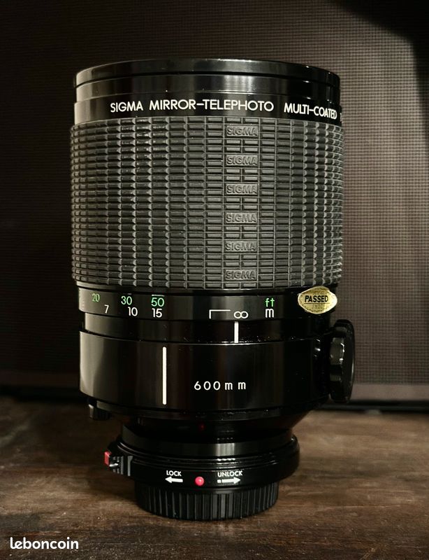 Sigma 600mm f8 Mirror-Telephoto Multi-Coated-Fabrication Japonaise