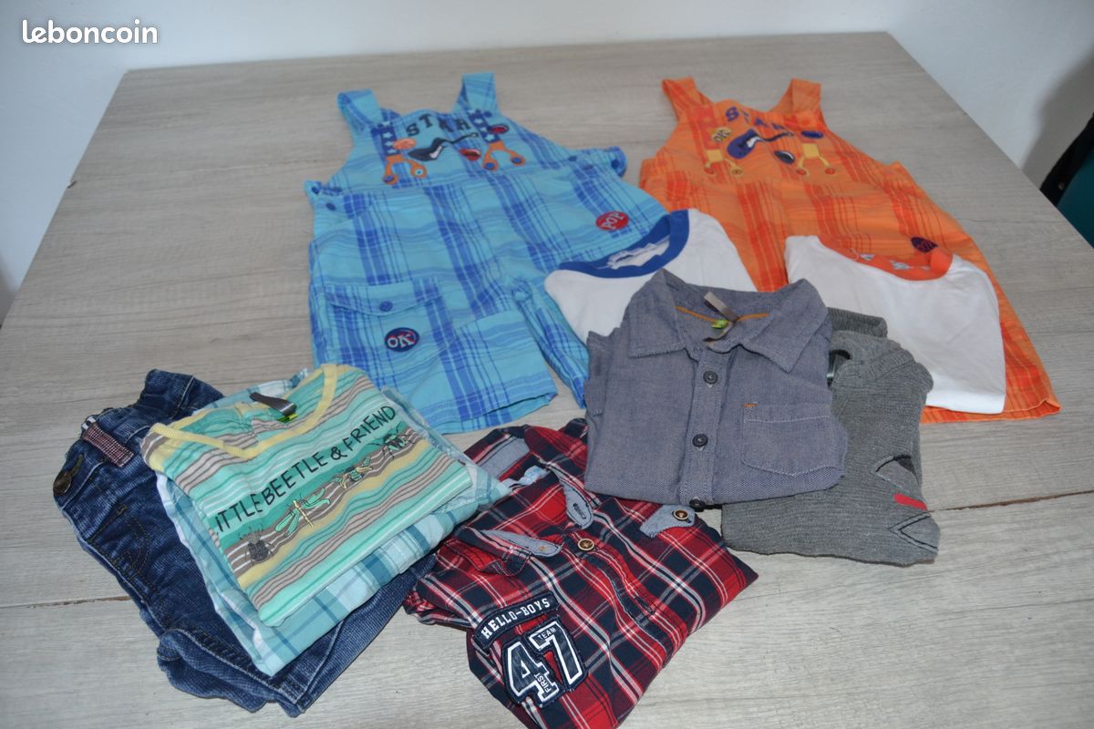 Vêtements garçons 24 mois lot 10 pièces (image 1)