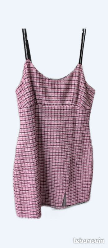 Robe Rose Fit & Flare - Marque Miss Selfridge - Taille 8 (petites) - Très Bon état