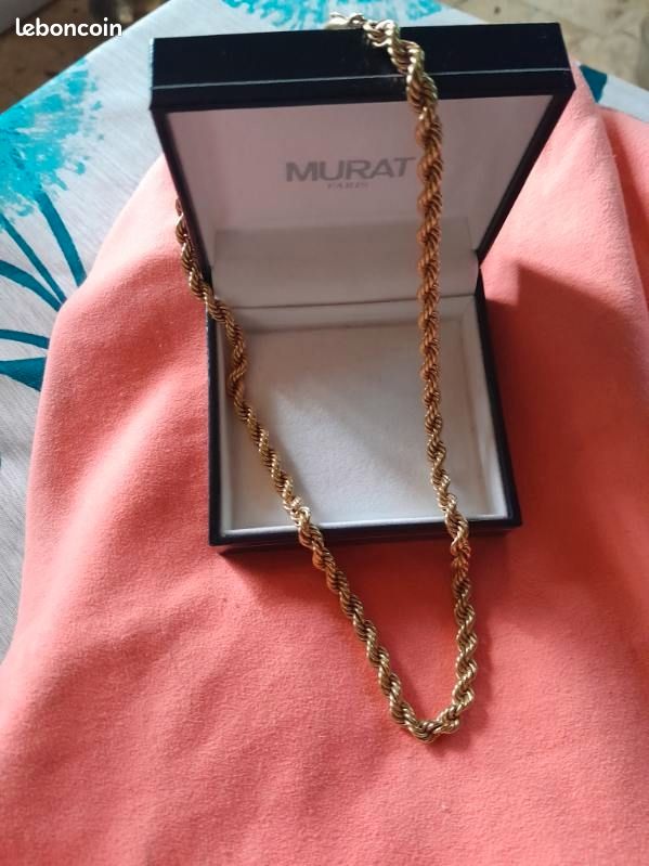 Collier Chaîne Murat En Or 18 Carats - Longueur 44 Cm, Bijou D'occasion, Référence #26