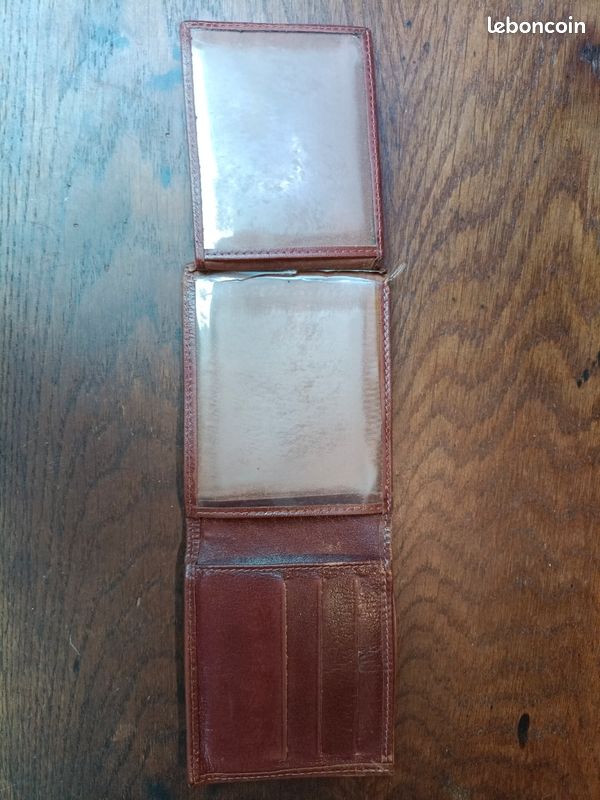Portefeuille cuir marron (image 3)