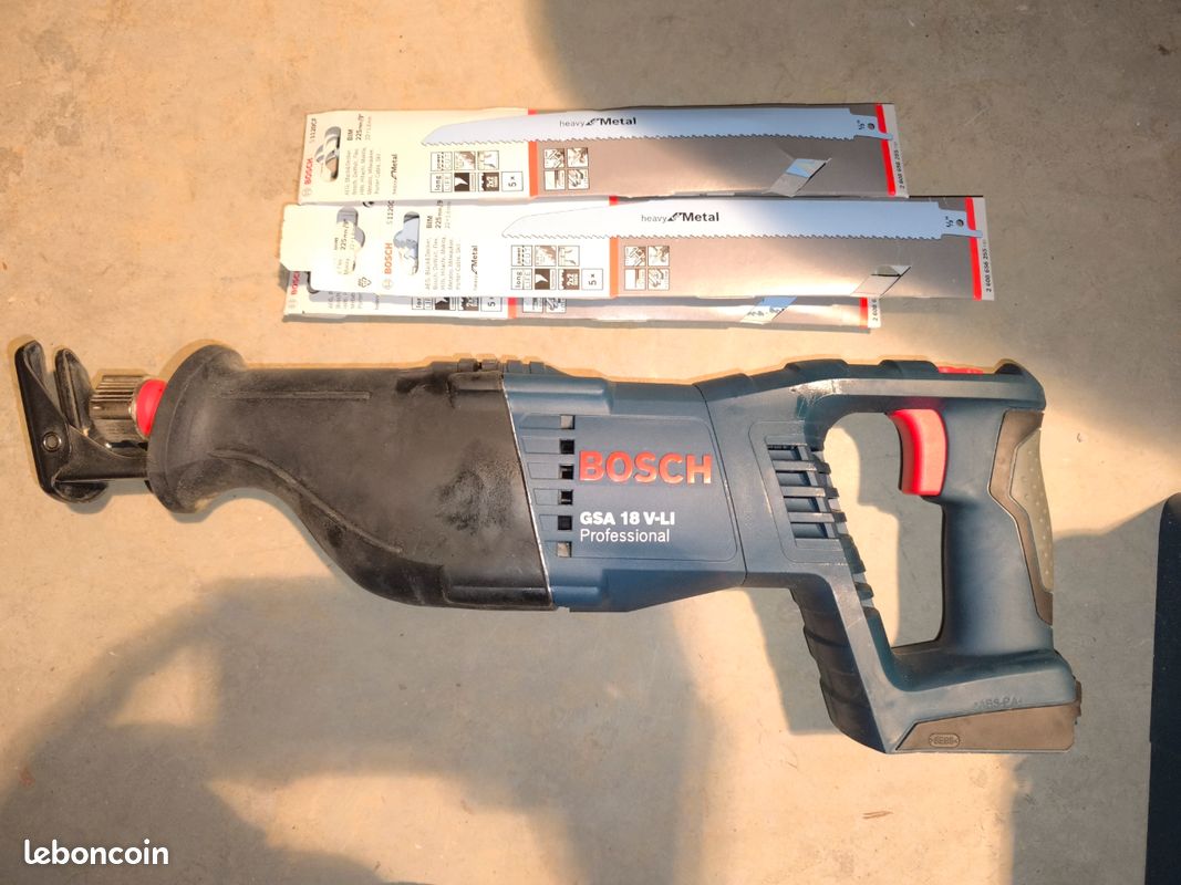 Scie Sabre Sans Fil Bosch Professional GSA 18V-LI - 2 Batteries 5.0Ah - L-Boxx Inclus