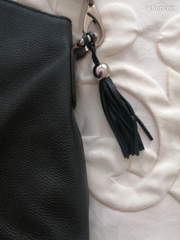 Grand sac à main cuir noir Bric's (image 4)