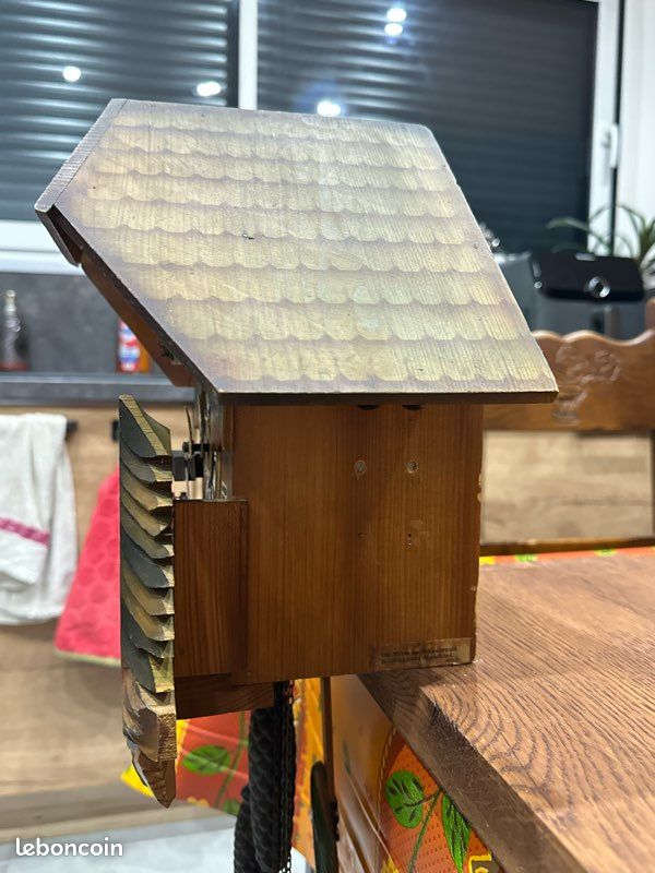 Pendulette en miniature de la Forêt Noire maison suisse, danseu.. TU