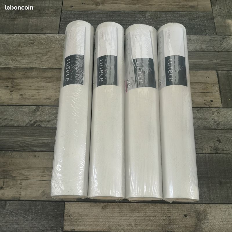 4 rouleaux papier peint neufs vinyle expansé Lutèce (image 1)