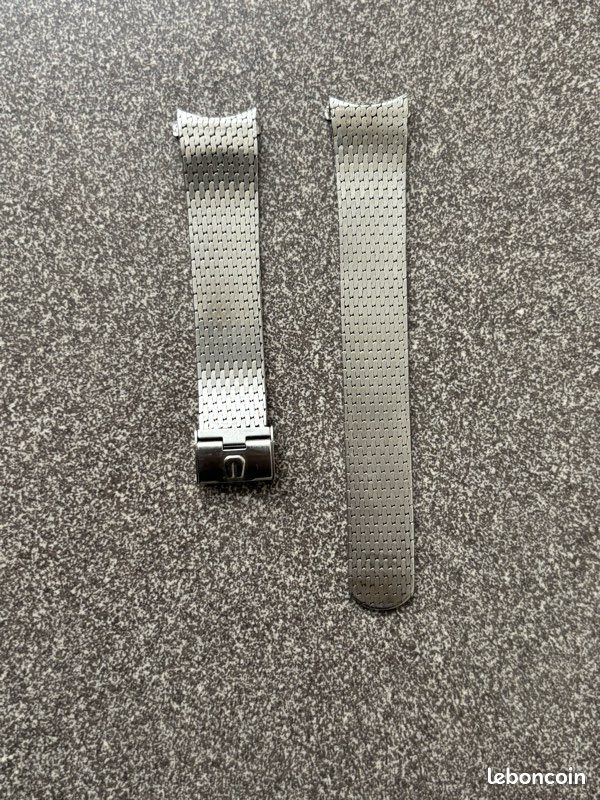 Bracelet De Montre Vintage Universal Genève En Crocodile Gris - Largeur 21mm (Alpina)