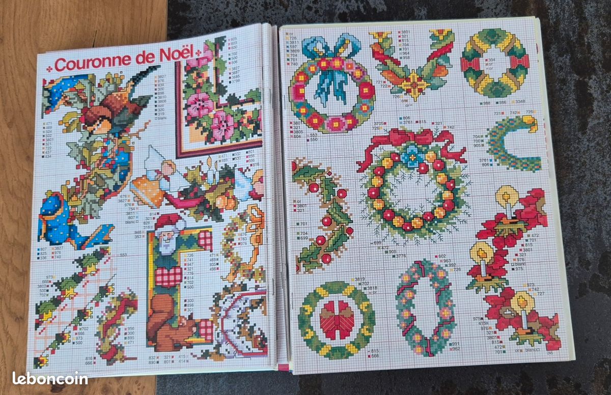 Fiche Aux Points De Croix Comptés N033 - Diagramme - Broderie Alsacienne