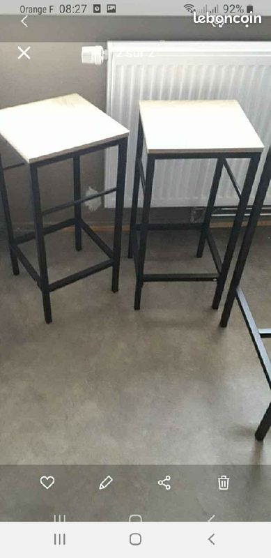Table mange debout et tabouret (image 2)