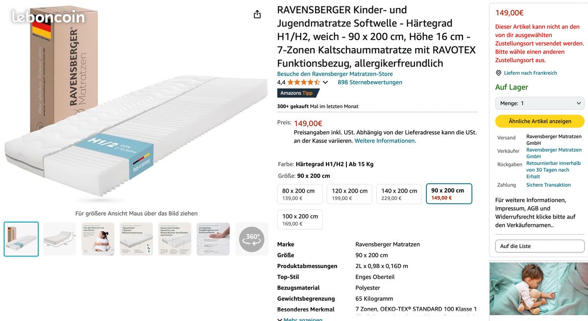 Lit mi-hauteur & matelas enfant (image 14)