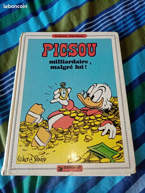Bd bande dessinée picsou milliardaire, malgré lui Dargaud éditeur collection Walt Disney (image 1)