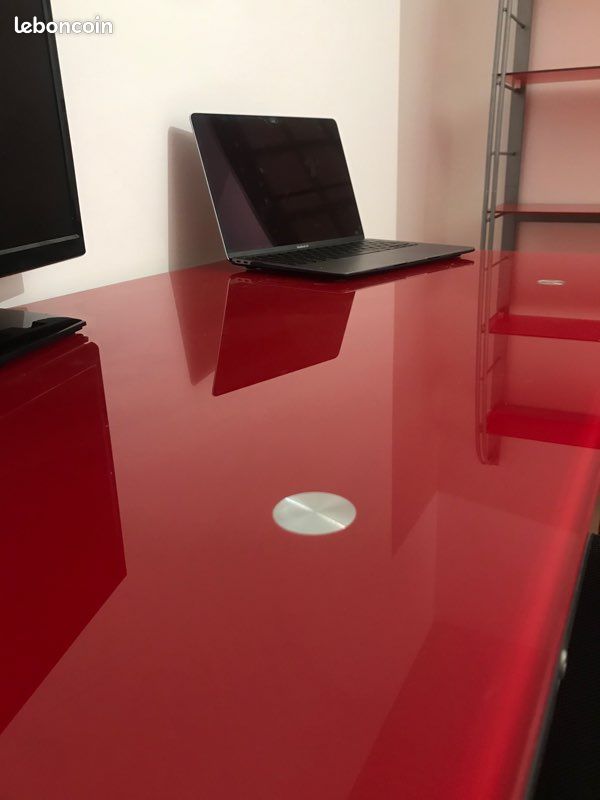 Bureau en verre trempé (image 6)