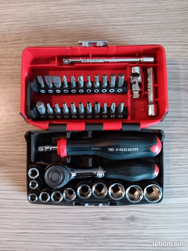 Coffret cliquet FACOM 1/4 manche rotatif R.360NANOPB (image 3)