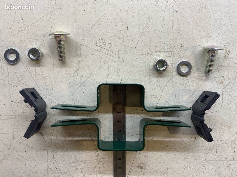 10 Fixations pour poteau 60x40 montés en grille rigide (image 3)