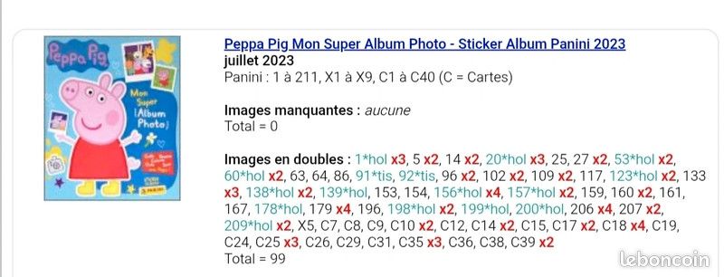 Panini Peppa Pig - Mon Super Album Photo + Boîte De 36 Pochettes - 220 Stickers & 40 Cartes à Collectionner