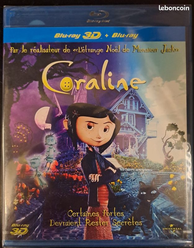 Coraline 3d blu ray neuf (image 1)