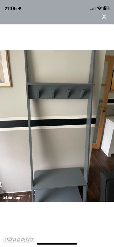 Vestiaire / Portemanteau La Redoute – Bois gris – Très bon état (image 1)