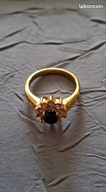 Bague En Plaqué Or - Taille 54 - Occasion - Bijou Vintage