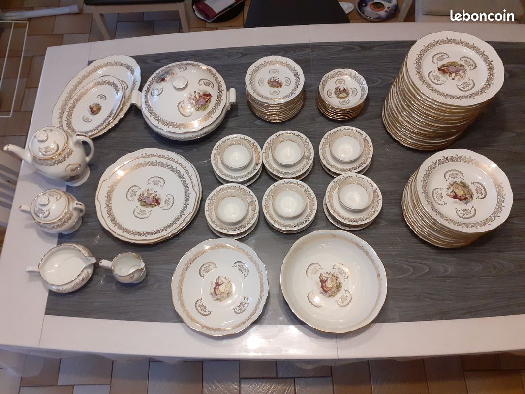Service de vaisselle 92 pièces en porcelaine (image 1)