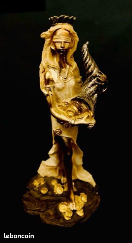 Statue Déesse Grecque De La Fortune – Figurine Résine – Déco Intérieur Style Grec