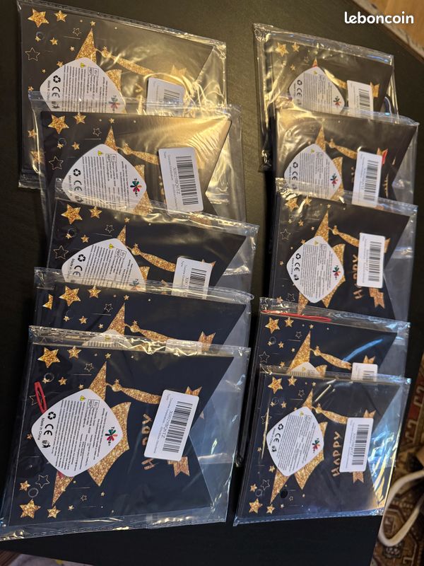 Lot De 15 Guirlandes à Pompons Blancs Et Noirs - Pour