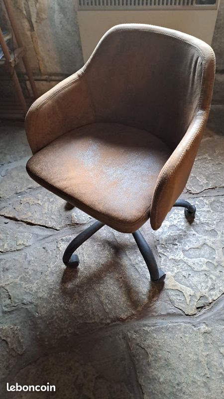 Lot de 7 fauteuils de bureau / salle à manger – Style Industriel / Vintage (image 7)
