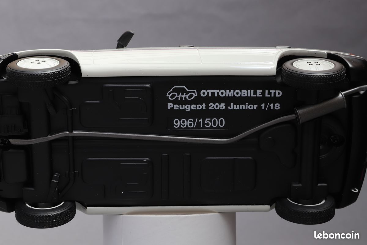 Peugeot 205 Junior Blanc Meije 1988 1/18 Otto Ottomobile (image 19)