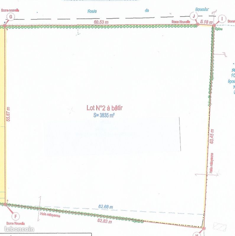 Vente terrain constructible · à Durdat-Larequille · 46 020 €
