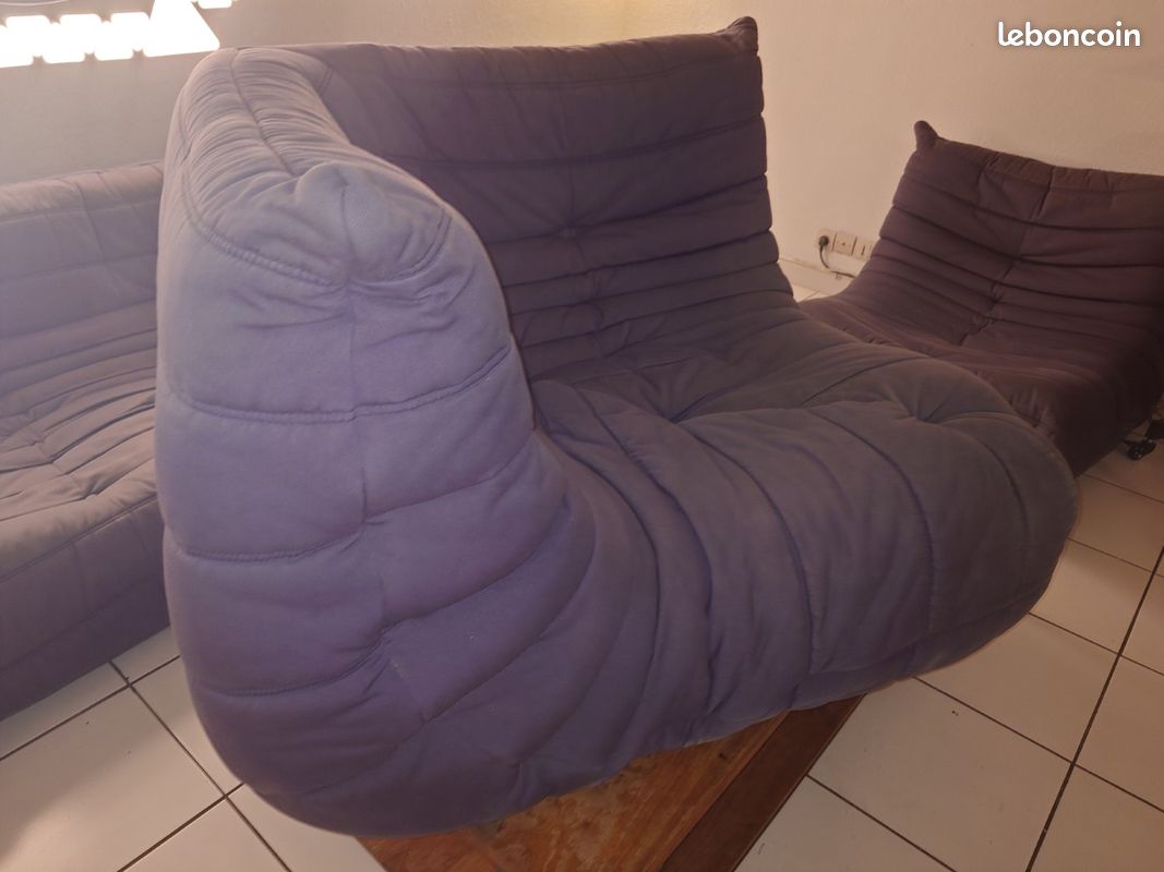 đïžÂ Ensemble LIGNE ROSET Togo Grande banquette + Angle + Chauffeuse, đ đș (image 8)