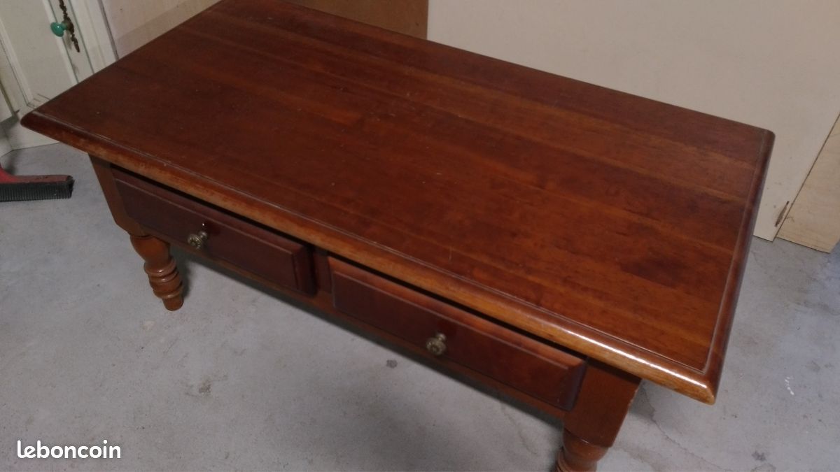 Table basse rectangulaire en bois massif (image 3)