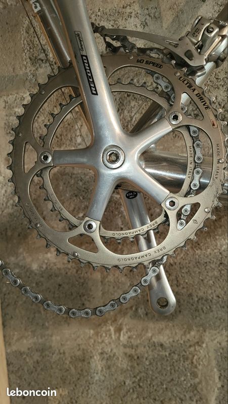 Pédalier Campagnolo Record 10v - 172,5mm 53/39 135 BCD - Italie - Occasion
