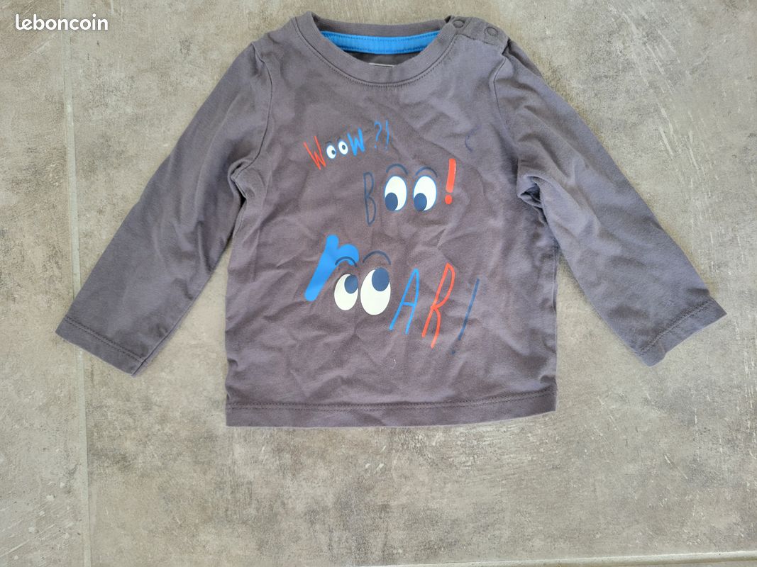 T-Shirt In Extenso (12mois / 74cm) (image 1)