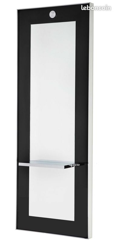 Miroir Poste de coiffure pietranera noir et alu mobilier salon de coiffure (image 5)