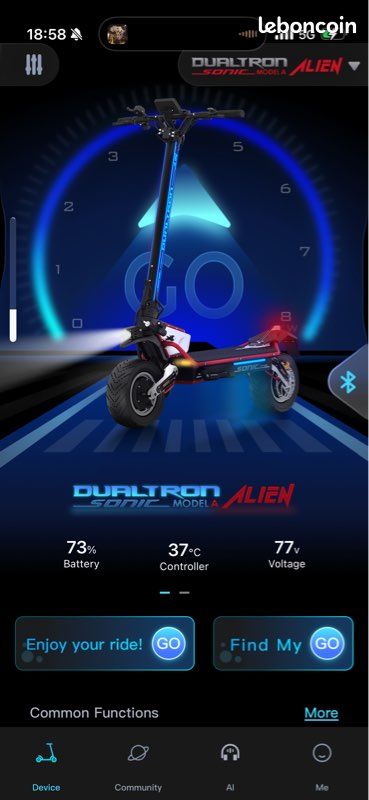 Dualtron Sonic alien à vendre ou échange (image 2)