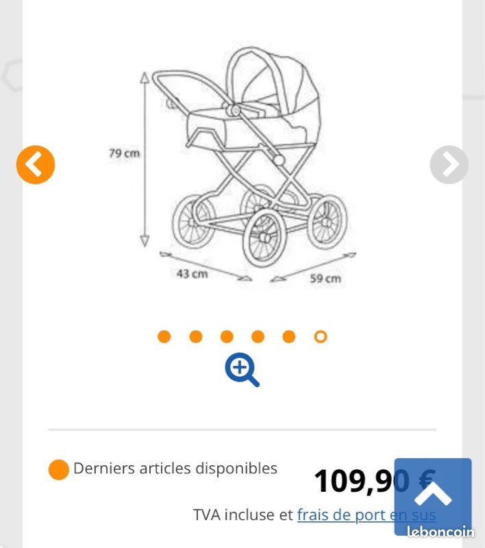 Landau poussette couffin 3en1 BRIO (image 9)