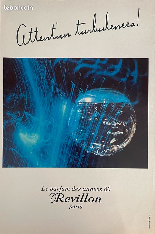Publicité magazine vintage - années 80 - Parfum Turbulences (Revillon) (image 1)