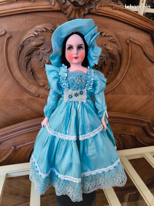 VENDU - Couronne mariée avec perles et fleurs tissus - Le Grenier de