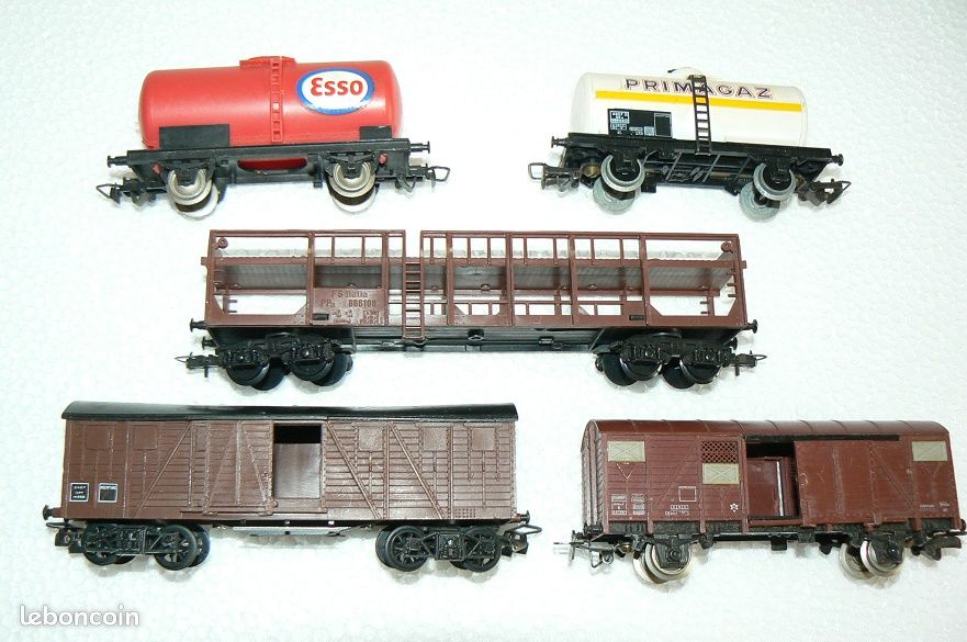 Jouef - 1Lot, de 5 wagons HO , dont, 1 , Hornby (image 3)