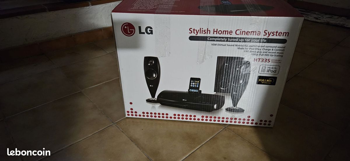 Home Cinéma LG HT33S 2.1 avec caisson de basses et lecteur DVD (image 1)