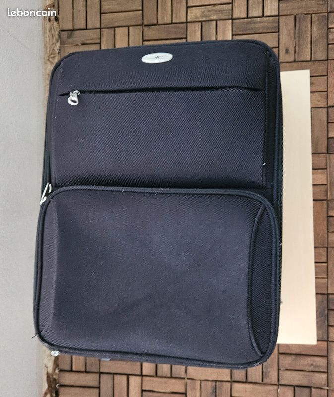 Valise noir pratique extensible (image 1)