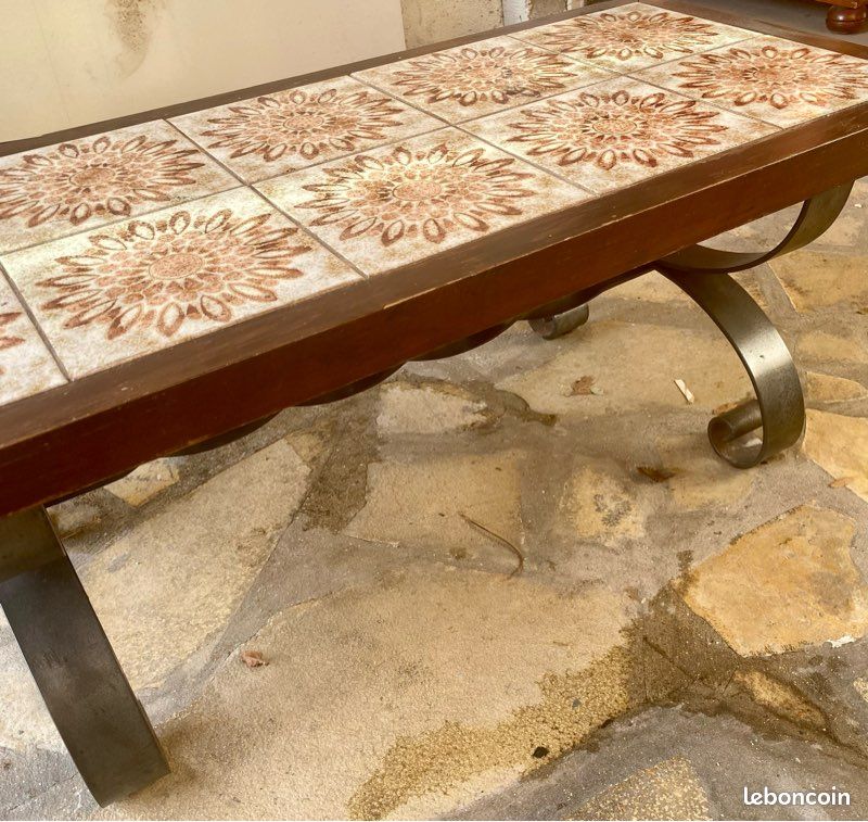 Table basse de salon vintage (image 5)