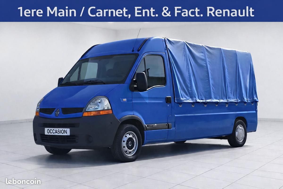Renault Master 1° Main / 2.5L Dci 100cv Pack Confort Plateau Baché idem : Boxer, Jumper, Sprinter... (image 1)