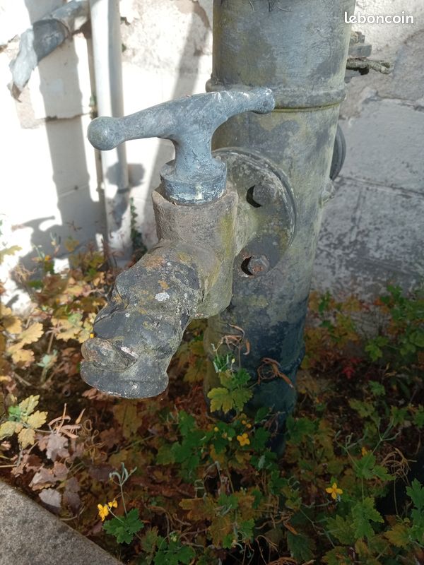 Robinet fonte de pompe 19e siecle (image 1)