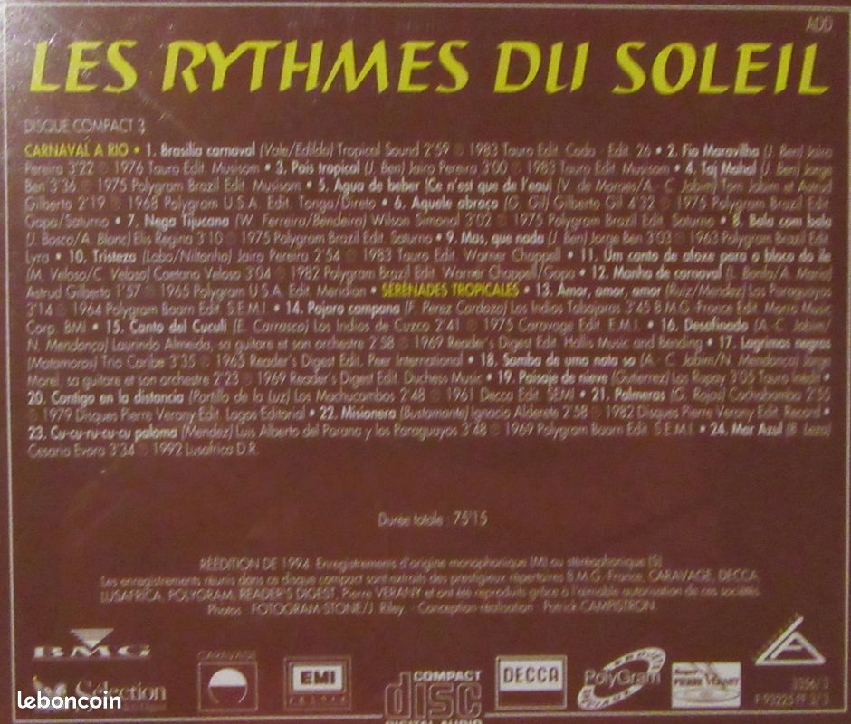 Coffret CD Les rythmes du soleil (image 8)
