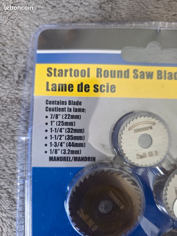 Lot 5 Disques à Tronçonner 60 Mm + Mandrins - Lames Mini Scie Pour Outil Rotatif