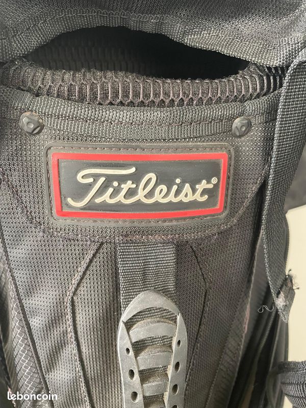 Étiquette De Sac Team Titleist - Modèle TT - Noir - En Caoutchouc - Neuf Sous Emballage