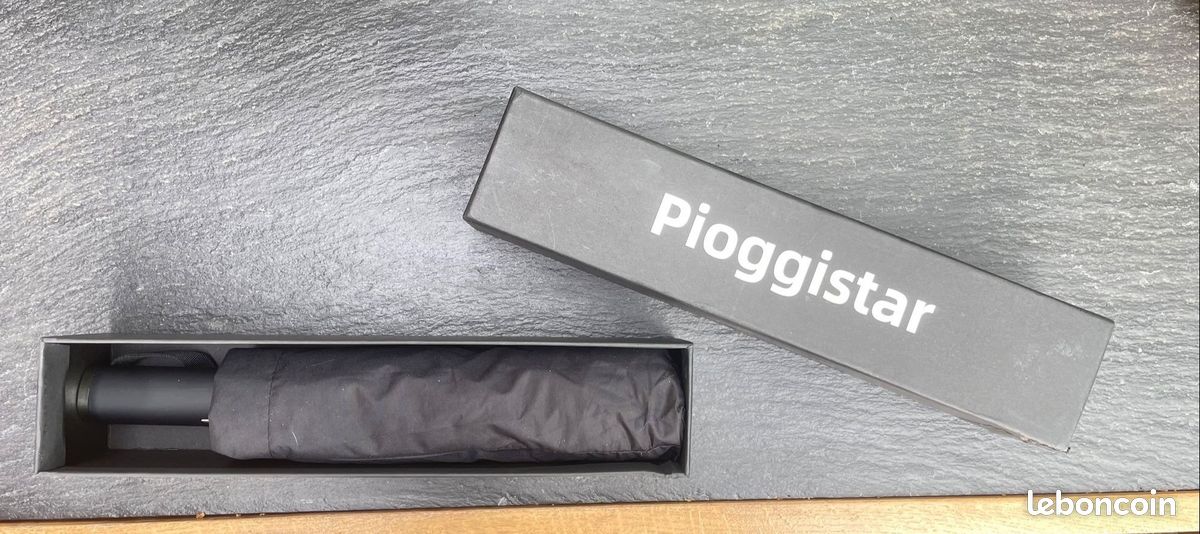 Pioggistar Parapluie Inversé Pliant Automatique 10 Baleines - Anti-Vent Avec Lampe Torche