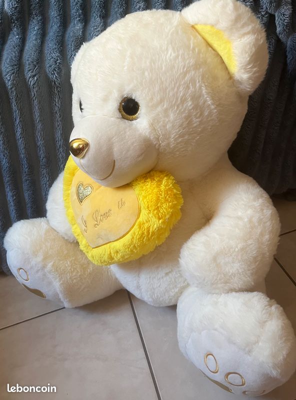Vend 2 ours en peluche moelleux geantS touts Neufs (image 6)