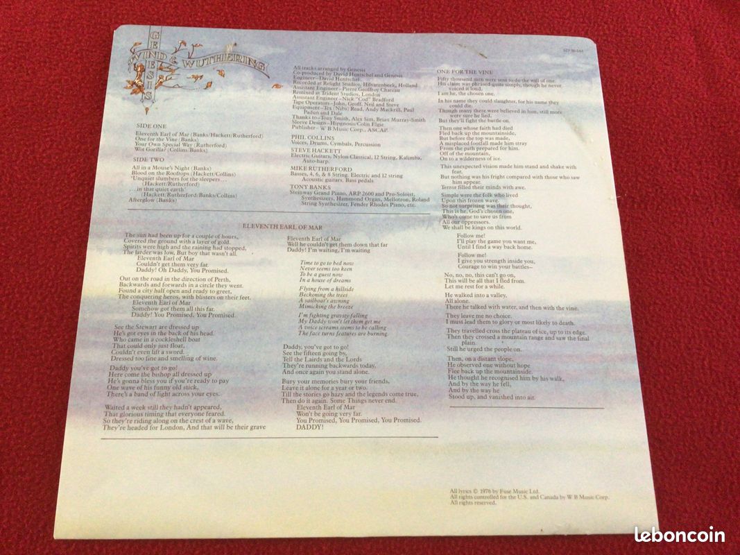 VINYLE 33T Genesis (image 3)